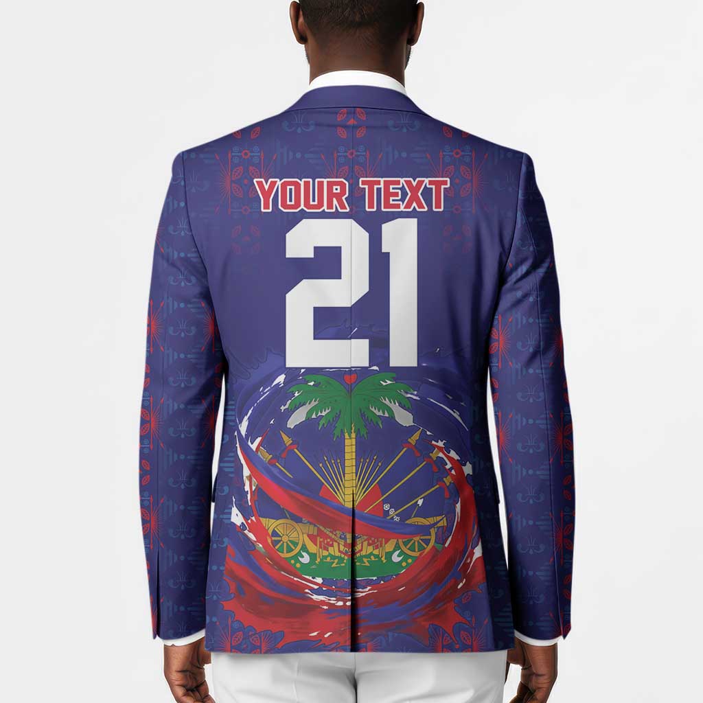 Custom Haiti Grenadye Alaso Blazer Blue Nou Retounen Anko 1974-2026 - Wonder Print Shop
