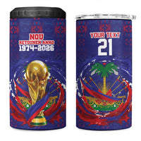 Custom Haiti Grenadye Alaso 4 in 1 Can Cooler Tumbler Blue Nou Retounen Anko 1974-2026 - Wonder Print Shop
