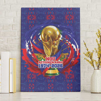 Haiti Grenadye Alaso Canvas Wall Art Blue Nou Retounen Anko 1974-2026 - Wonder Print Shop