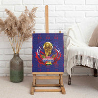 Haiti Grenadye Alaso Canvas Wall Art Blue Nou Retounen Anko 1974-2026 - Wonder Print Shop