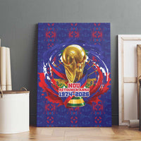Haiti Grenadye Alaso Canvas Wall Art Blue Nou Retounen Anko 1974-2026 - Wonder Print Shop