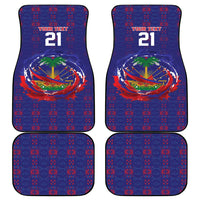 Custom Haiti Grenadye Alaso Car Mats Blue Nou Retounen Anko 1974-2026 - Wonder Print Shop
