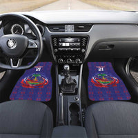 Custom Haiti Grenadye Alaso Car Mats Blue Nou Retounen Anko 1974-2026 - Wonder Print Shop