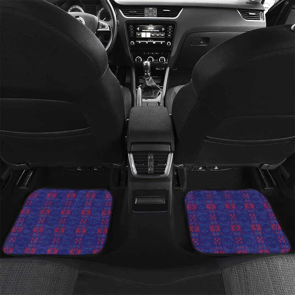 Custom Haiti Grenadye Alaso Car Mats Blue Nou Retounen Anko 1974-2026 - Wonder Print Shop