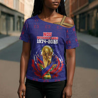 Custom Haiti Grenadye Alaso Cross Shoulder Shirt Blue Nou Retounen Anko 1974-2026 - Wonder Print Shop