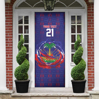 Custom Haiti Grenadye Alaso Door Cover Blue Nou Retounen Anko 1974-2026 - Wonder Print Shop