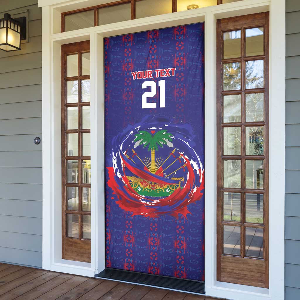 Custom Haiti Grenadye Alaso Door Cover Blue Nou Retounen Anko 1974-2026 - Wonder Print Shop