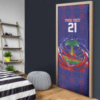 Custom Haiti Grenadye Alaso Door Cover Blue Nou Retounen Anko 1974-2026 - Wonder Print Shop