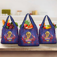 Haiti Grenadye Alaso Grocery Bag Blue Nou Retounen Anko 1974-2026 - Wonder Print Shop
