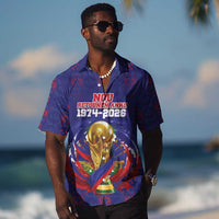 Custom Haiti Grenadye Alaso Hawaiian Shirt Blue Nou Retounen Anko 1974-2026 - Wonder Print Shop