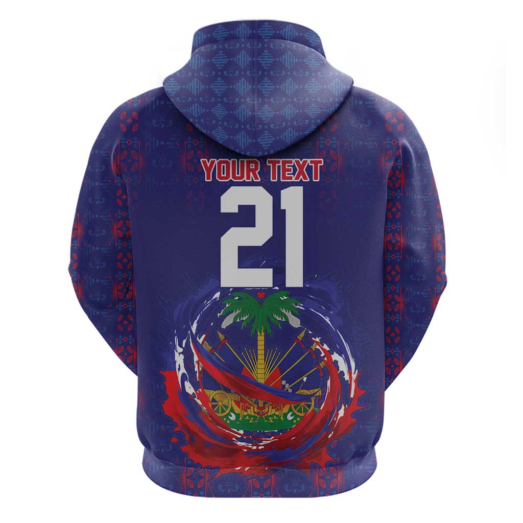 Custom Haiti Grenadye Alaso Hoodie Blue Nou Retounen Anko 1974-2026 - Wonder Print Shop