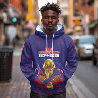 Custom Haiti Grenadye Alaso Hoodie Blue Nou Retounen Anko 1974-2026 - Wonder Print Shop