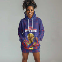Custom Haiti Grenadye Alaso Hoodie Dress Blue Nou Retounen Anko 1974-2026 - Wonder Print Shop