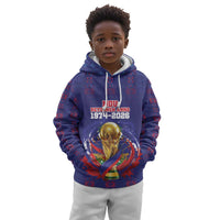 Custom Haiti Grenadye Alaso Kid Hoodie Blue Nou Retounen Anko 1974-2026 - Wonder Print Shop
