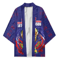 Custom Haiti Grenadye Alaso Kimono Blue Nou Retounen Anko 1974-2026 - Wonder Print Shop