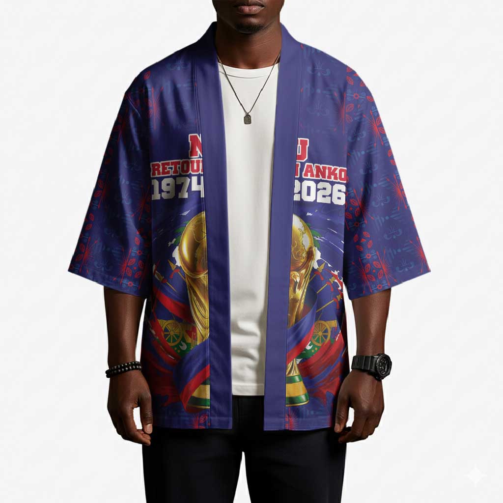 Custom Haiti Grenadye Alaso Kimono Blue Nou Retounen Anko 1974-2026 - Wonder Print Shop