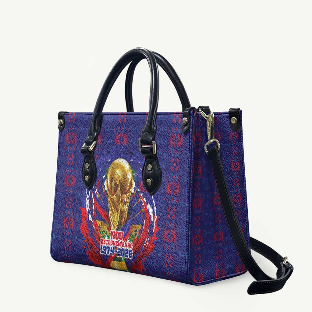 Haiti Grenadye Alaso Leather Bag Blue Nou Retounen Anko 1974-2026 - Wonder Print Shop