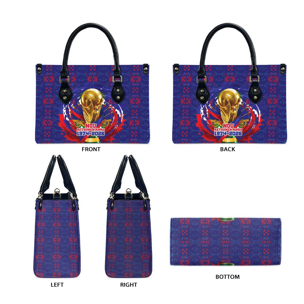 Haiti Grenadye Alaso Leather Bag Blue Nou Retounen Anko 1974-2026 - Wonder Print Shop