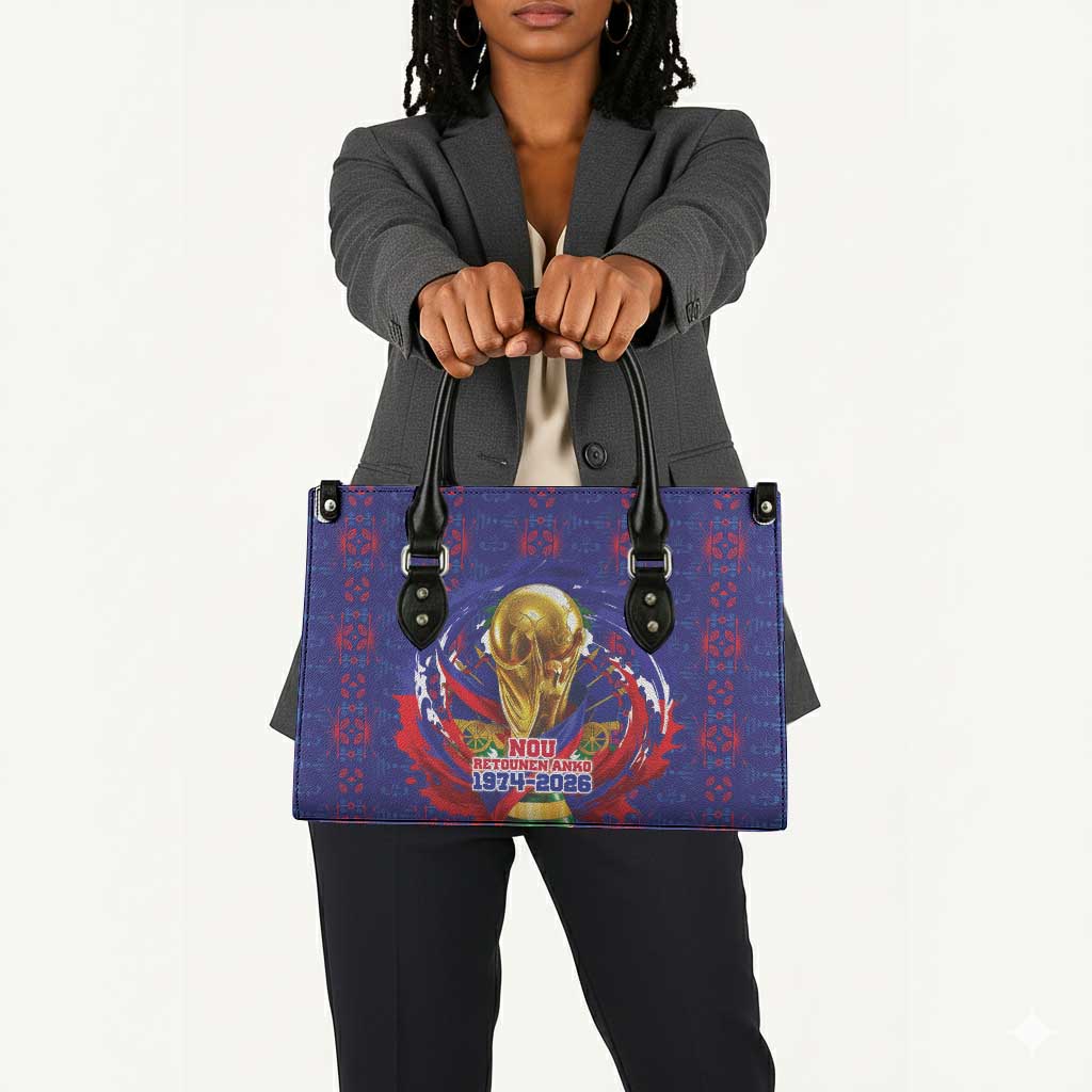 Haiti Grenadye Alaso Leather Bag Blue Nou Retounen Anko 1974-2026 - Wonder Print Shop