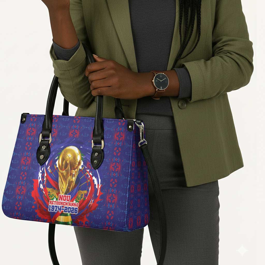 Haiti Grenadye Alaso Leather Bag Blue Nou Retounen Anko 1974-2026 - Wonder Print Shop
