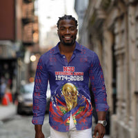 Custom Haiti Grenadye Alaso Long Sleeve Button Shirt Blue Nou Retounen Anko 1974-2026 - Wonder Print Shop