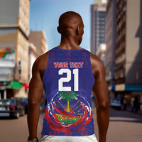 Custom Haiti Grenadye Alaso Men Tank Top Blue Nou Retounen Anko 1974-2026 - Wonder Print Shop