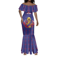 Custom Haiti Grenadye Alaso Mermaid Dress Blue Nou Retounen Anko 1974-2026 - Wonder Print Shop
