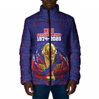 Custom Haiti Grenadye Alaso Padded Jacket Blue Nou Retounen Anko 1974-2026 - Wonder Print Shop