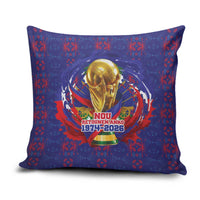 Haiti Grenadye Alaso Pillow Cover Blue Nou Retounen Anko 1974-2026 - Wonder Print Shop