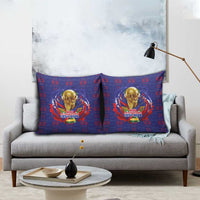 Haiti Grenadye Alaso Pillow Cover Blue Nou Retounen Anko 1974-2026 - Wonder Print Shop