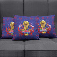 Haiti Grenadye Alaso Pillow Cover Blue Nou Retounen Anko 1974-2026 - Wonder Print Shop