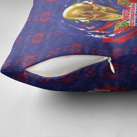 Haiti Grenadye Alaso Pillow Cover Blue Nou Retounen Anko 1974-2026 - Wonder Print Shop