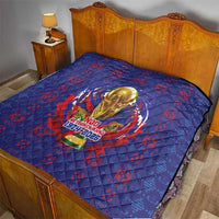 Haiti Grenadye Alaso Quilt Blue Nou Retounen Anko 1974-2026 - Wonder Print Shop