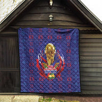 Haiti Grenadye Alaso Quilt Blue Nou Retounen Anko 1974-2026 - Wonder Print Shop