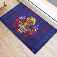 Haiti Grenadye Alaso Rubber Doormat Blue Nou Retounen Anko 1974-2026 - Wonder Print Shop
