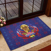 Haiti Grenadye Alaso Rubber Doormat Blue Nou Retounen Anko 1974-2026 - Wonder Print Shop