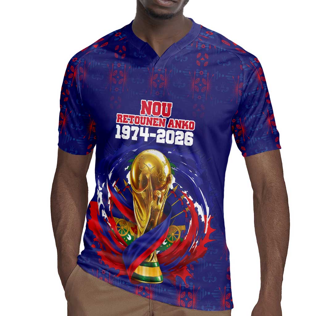 Custom Haiti Grenadye Alaso Rugby Jersey Blue Nou Retounen Anko 1974-2026 - Wonder Print Shop