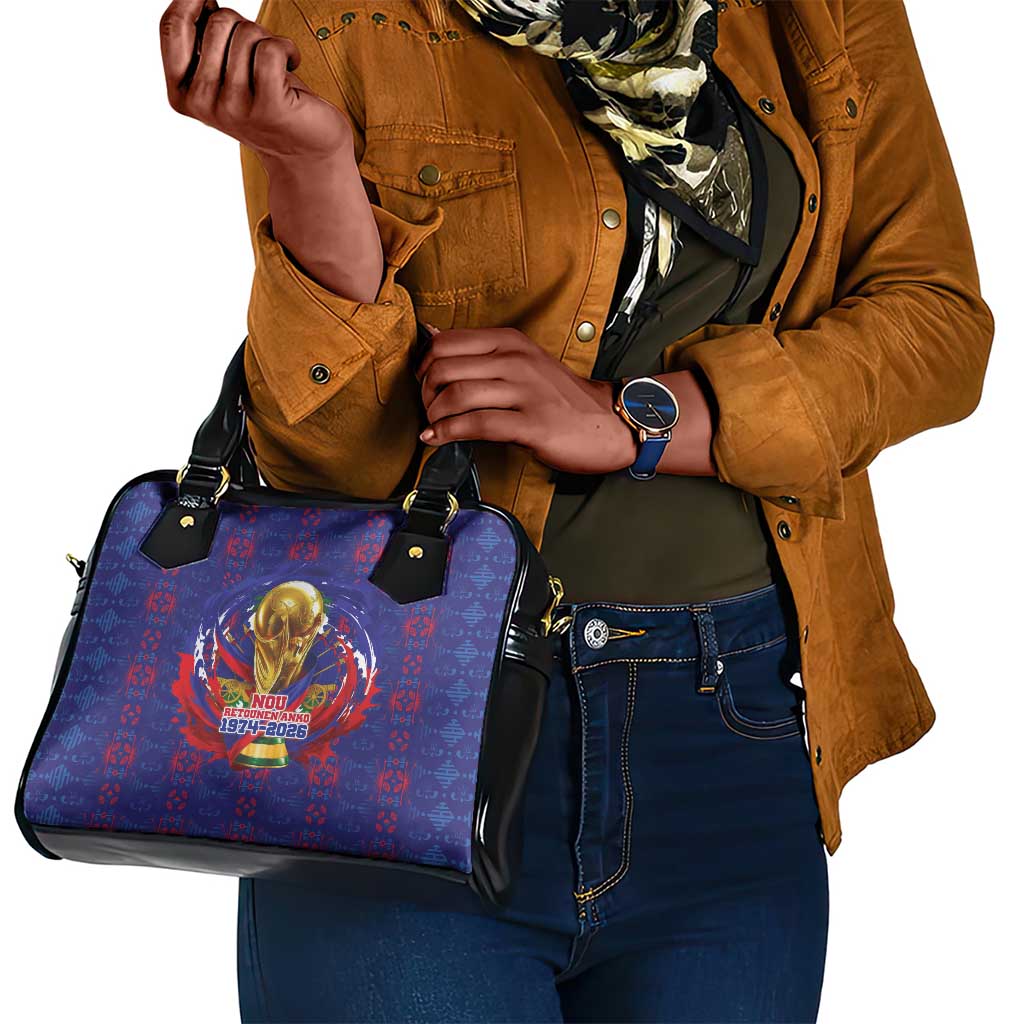Haiti Grenadye Alaso Shoulder Handbag Blue Nou Retounen Anko 1974-2026 - Wonder Print Shop