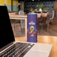 Custom Haiti Grenadye Alaso Skinny Tumbler Blue Nou Retounen Anko 1974-2026 - Wonder Print Shop