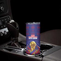 Custom Haiti Grenadye Alaso Skinny Tumbler Blue Nou Retounen Anko 1974-2026 - Wonder Print Shop