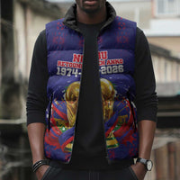 Custom Haiti Grenadye Alaso Sleeveless Puffer Jacket Blue Nou Retounen Anko 1974-2026 - Wonder Print Shop