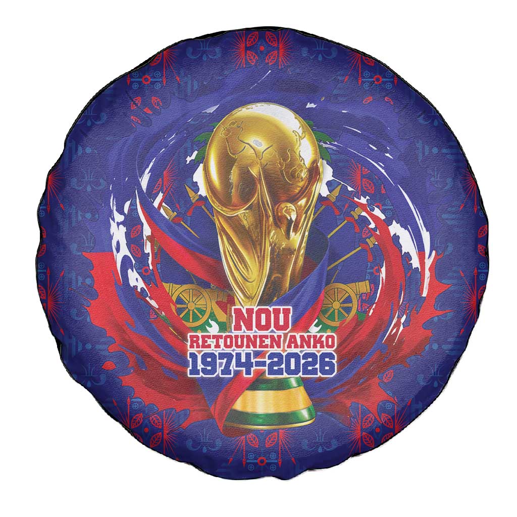Haiti Grenadye Alaso Spare Tire Cover Blue Nou Retounen Anko 1974-2026 - Wonder Print Shop