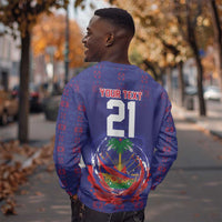 Custom Haiti Grenadye Alaso Sweatshirt Blue Nou Retounen Anko 1974-2026 - Wonder Print Shop