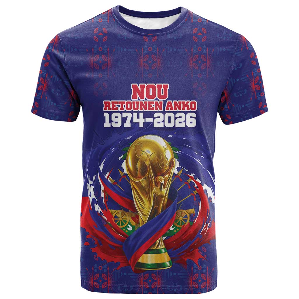 Custom Haiti Grenadye Alaso T shirt Blue Nou Retounen Anko 1974-2026 - Wonder Print Shop