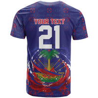 Custom Haiti Grenadye Alaso T shirt Blue Nou Retounen Anko 1974-2026 - Wonder Print Shop