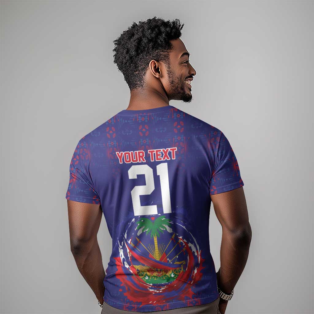 Custom Haiti Grenadye Alaso T shirt Blue Nou Retounen Anko 1974-2026 - Wonder Print Shop