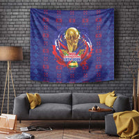 Haiti Grenadye Alaso Tapestry Blue Nou Retounen Anko 1974-2026 - Wonder Print Shop