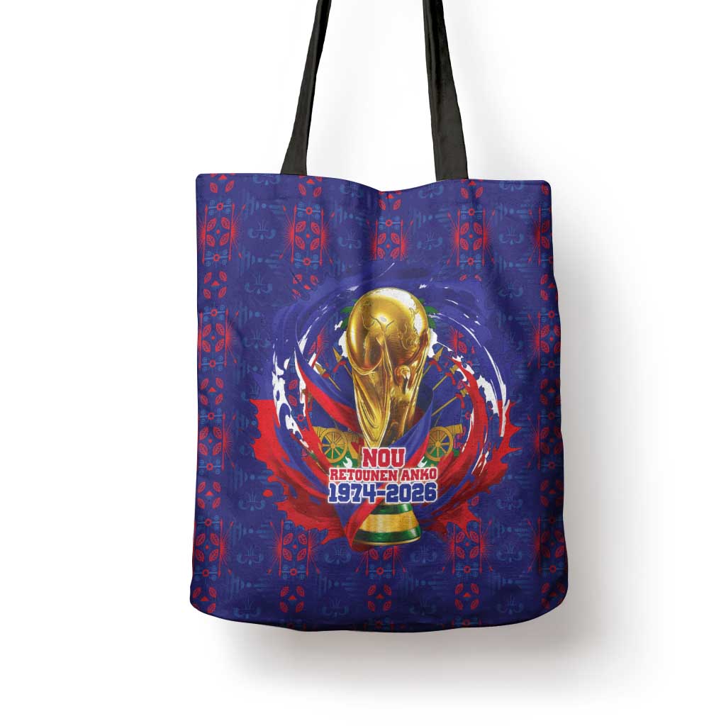 Haiti Grenadye Alaso Tote Bag Blue Nou Retounen Anko 1974-2026 - Wonder Print Shop