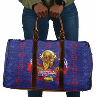 Haiti Grenadye Alaso Travel Bag Blue Nou Retounen Anko 1974-2026 - Wonder Print Shop