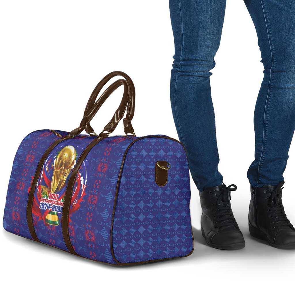 Haiti Grenadye Alaso Travel Bag Blue Nou Retounen Anko 1974-2026 - Wonder Print Shop